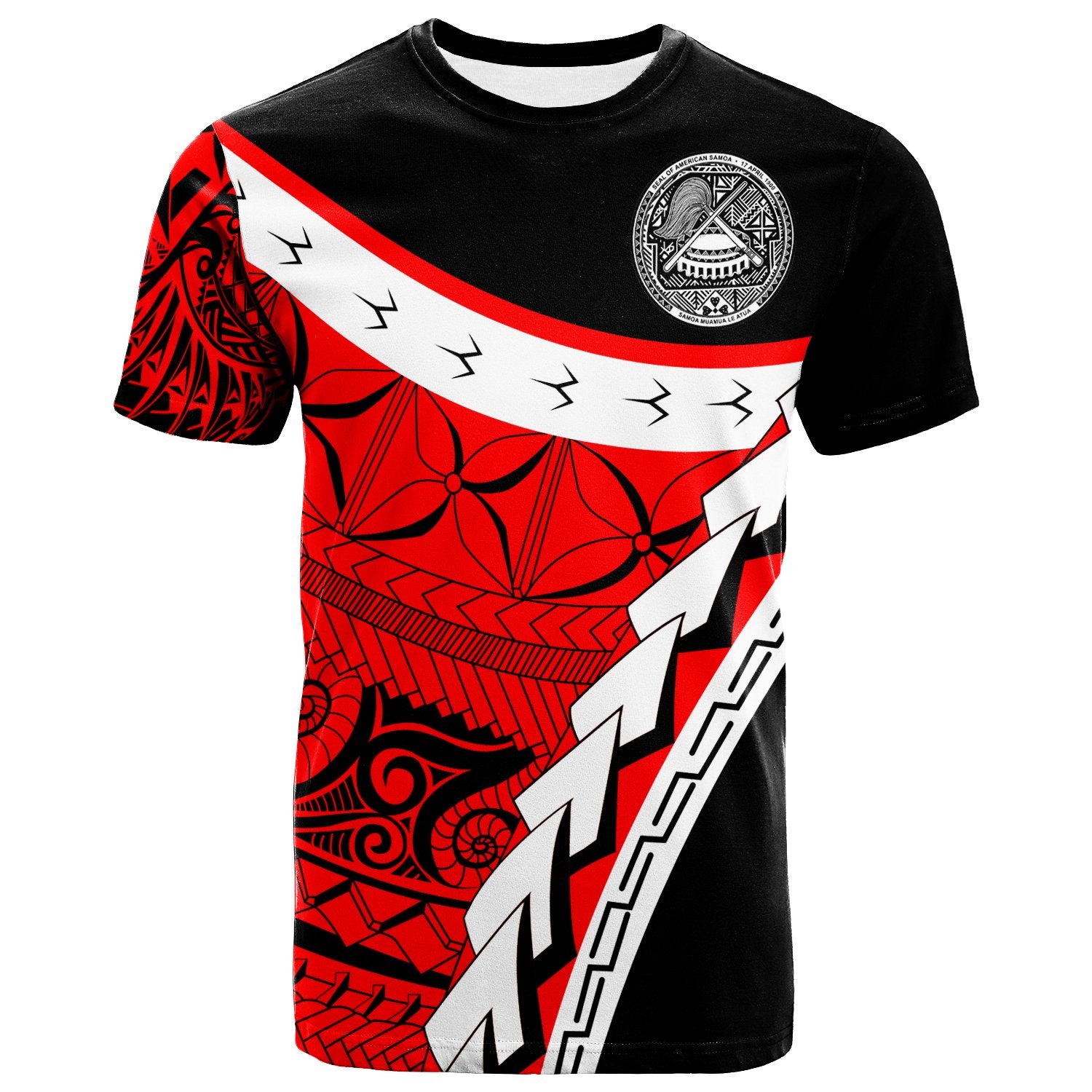 American Samoa Custom T Shirt Proud of American Samoa Unisex Black - Polynesian Pride