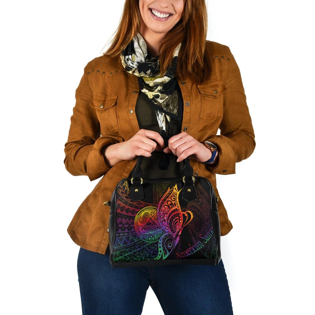 American Samoa Shoulder Handbag - Butterfly Polynesian Style - Polynesian Pride