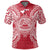American Samoa Polo Shirt Amerika Samoa Coat Of Arms Map Polynesian Tattoo Red White Unisex Red - Polynesian Pride