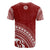 American Samoa All Over T Shirt American Samoan Coat of Arms Polynesian Tribal Red Version - Polynesian Pride