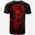 American Samoa T Shirt Octopus Style Red Color - Polynesian Pride