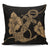 Anchor Gold Poly Tribal Pillow Covers One Size Zippered Pillow Case 18"x18"(Twin Sides) Gold - Polynesian Pride