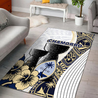 Guam Chamorro Area Rug White Style LT6 - Polynesian Pride