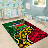 Vanuatu Mix Aboriginal Happy Independence Day Area Rug LT6 - Polynesian Pride