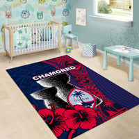 Guam Chamorro Area Rug Flag Color Style LT6 - Polynesian Pride