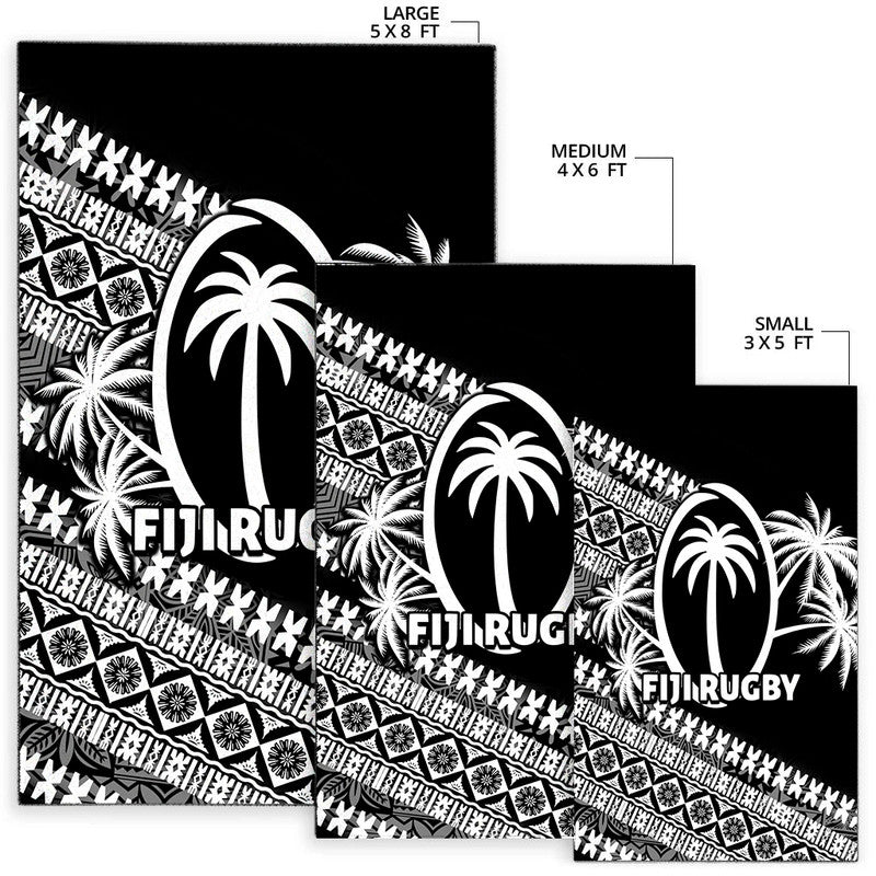 FijI Tapa Rugby Area Rug LT6 - Polynesian Pride