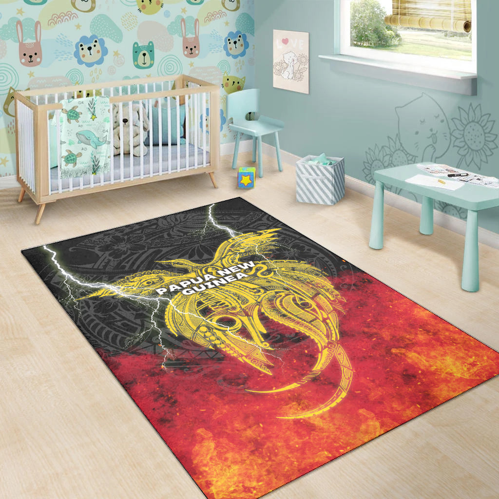 Papua New Guinea Area Rug Independence Day Special Style LT16 - Polynesian Pride