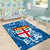 Fiji Area Rug Tapa Patterns Blue Style LT6 - Polynesian Pride