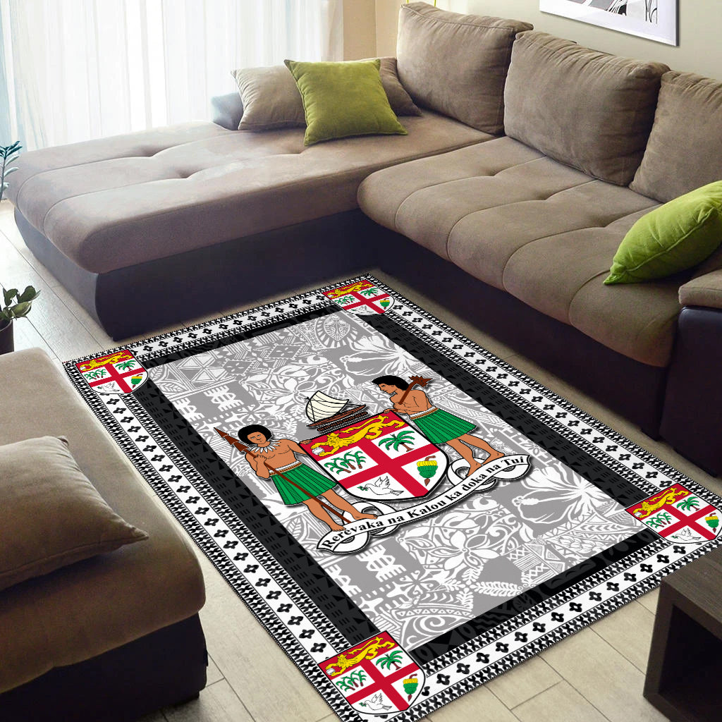 Fiji Area Rug Black Style No.1 LT6 - Polynesian Pride