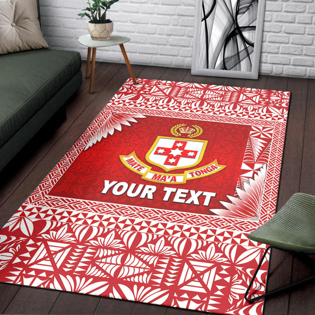 (Custom Personalised) Tonga Kolisi Tonga College Area Rugs Simplified Version LT8 - Polynesian Pride