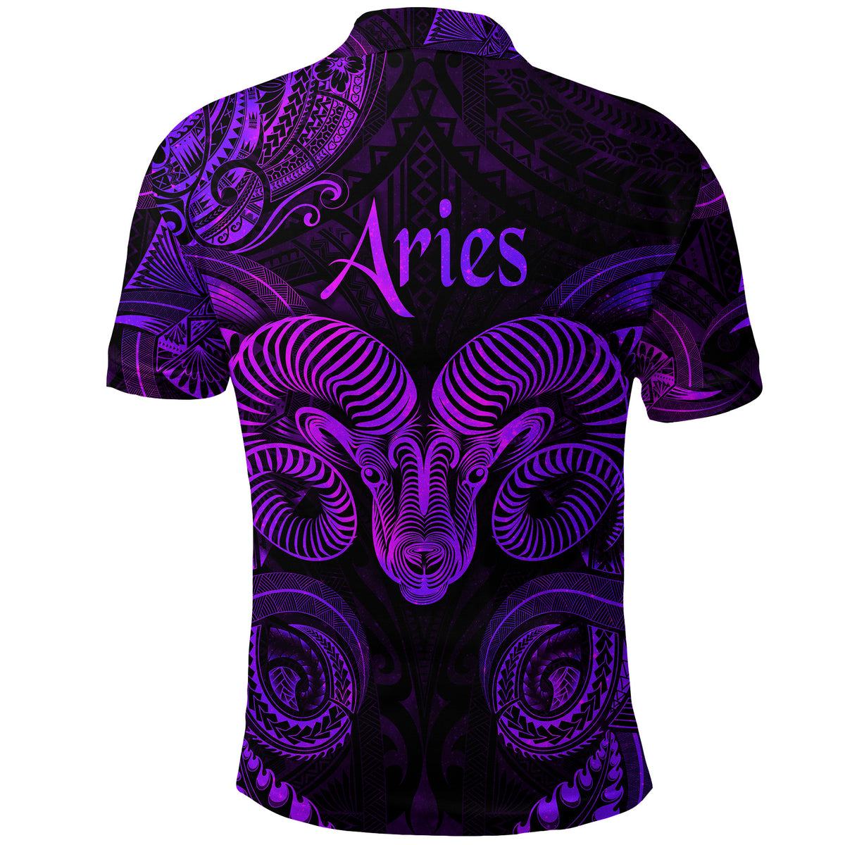 Aries Zodiac Polynesian Polo Shirt Unique Style Purple LT8 - Polynesian Pride