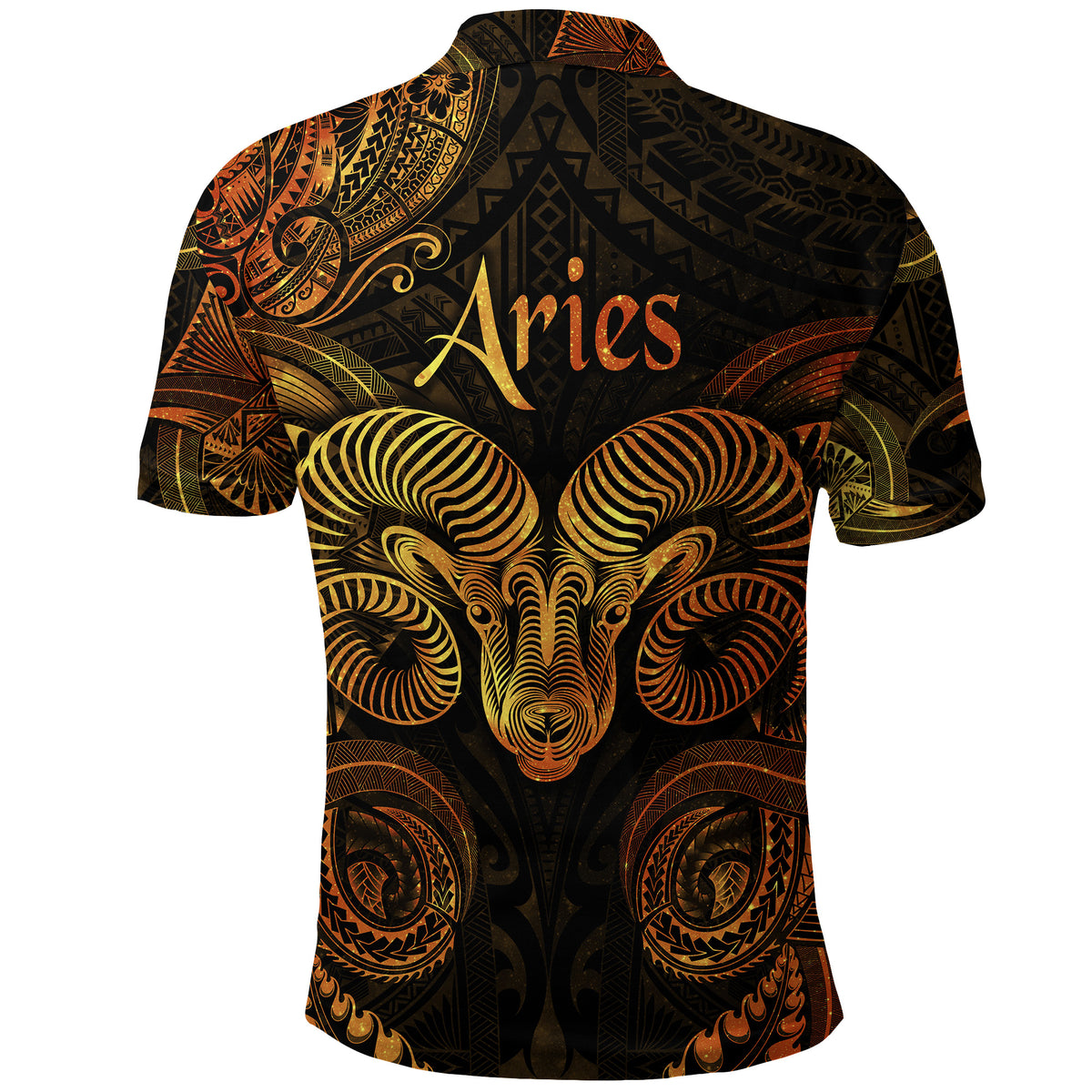 Aries Zodiac Polynesian Polo Shirt Unique Style Gold LT8 - Polynesian Pride