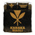 Kanaka Maoli Duvet Cover Set - Gold Fog Style Gold - Polynesian Pride