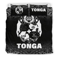 Tonga Duvet Cover Set - Black Fog Style Black - Polynesian Pride