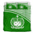 Samoa Duvet Cover Set - Green Curve Style Green - Polynesian Pride