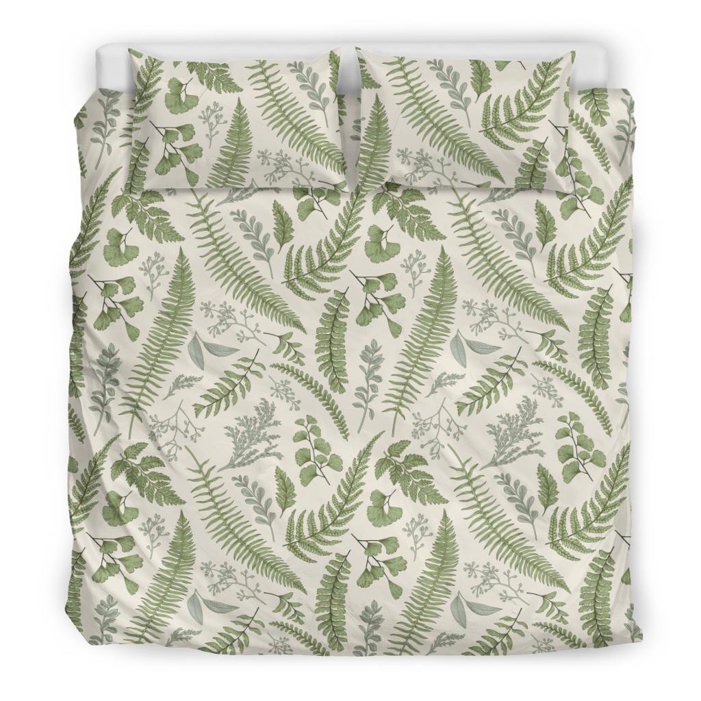 Hawaiian Tropical Leaves Green Pattern Polynesian Bedding Set - Polynesian Pride