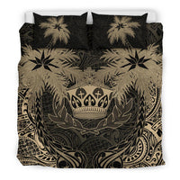 Tonga Duvet Cover Set - Crown Coconut (Duvet Cover) Black - Polynesian Pride