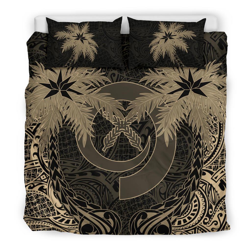 Vanuatu Duvet Cover Set - Flag Coconut (Duvet Cover) Black - Polynesian Pride