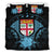 Fiji Duvet Cover Set - Fiji Flag & Blue Hibiscus Blue - Polynesian Pride