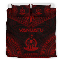 Vanuatu Polynesian Chief Duvet Cover Set - Red Version - Polynesian Pride