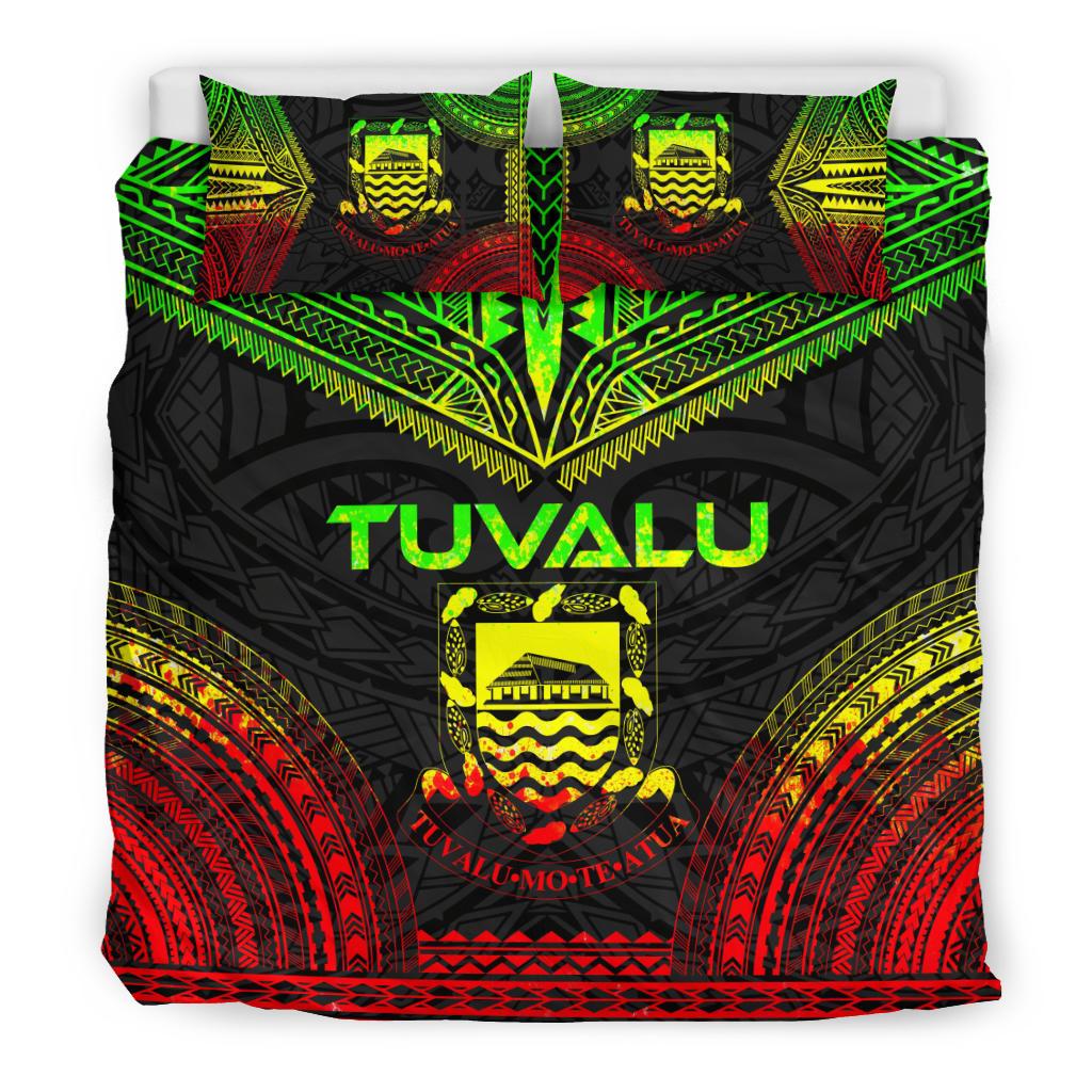 Tuvalu Polynesian Chief Duvet Cover Set - Reggae Version - Polynesian Pride