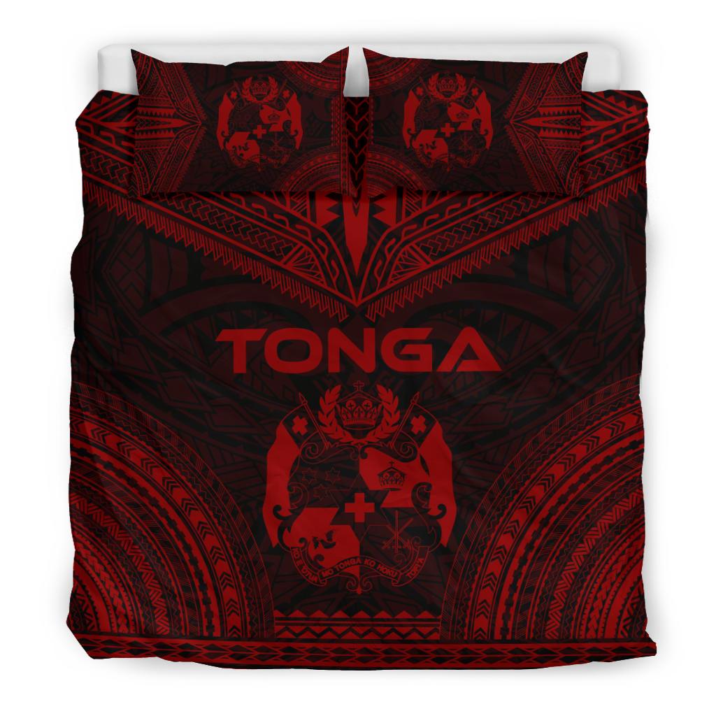 Tonga Polynesian Chief Duvet Cover Set - Red Version - Polynesian Pride