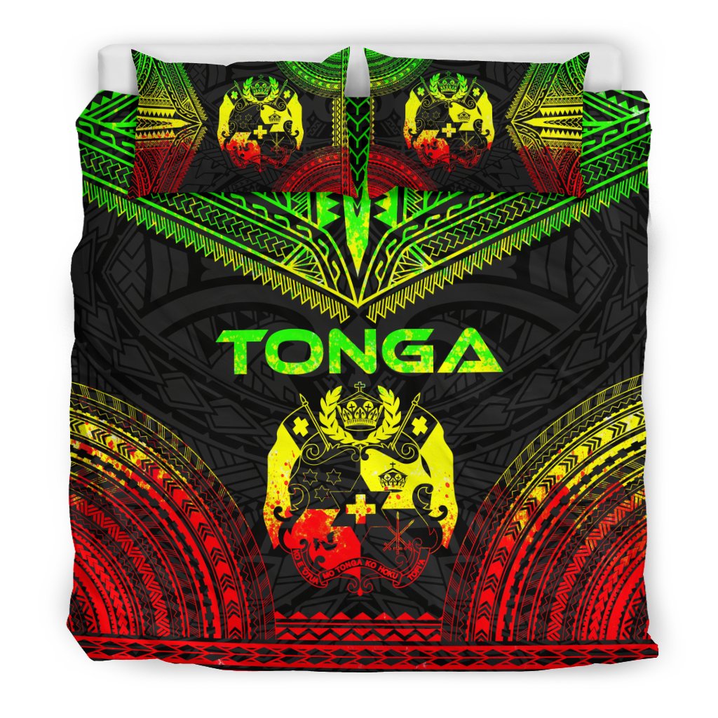 Tonga Polynesian Chief Duvet Cover Set - Reggae Version - Polynesian Pride