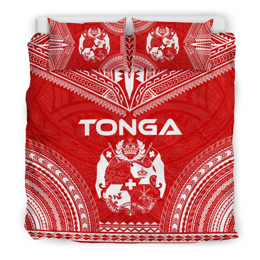 Tonga Flag Polynesian Chief Duvet Cover Set - Polynesian Pride