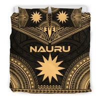 Nauru Polynesian Chief Duvet Cover Set - Gold Version - Polynesian Pride