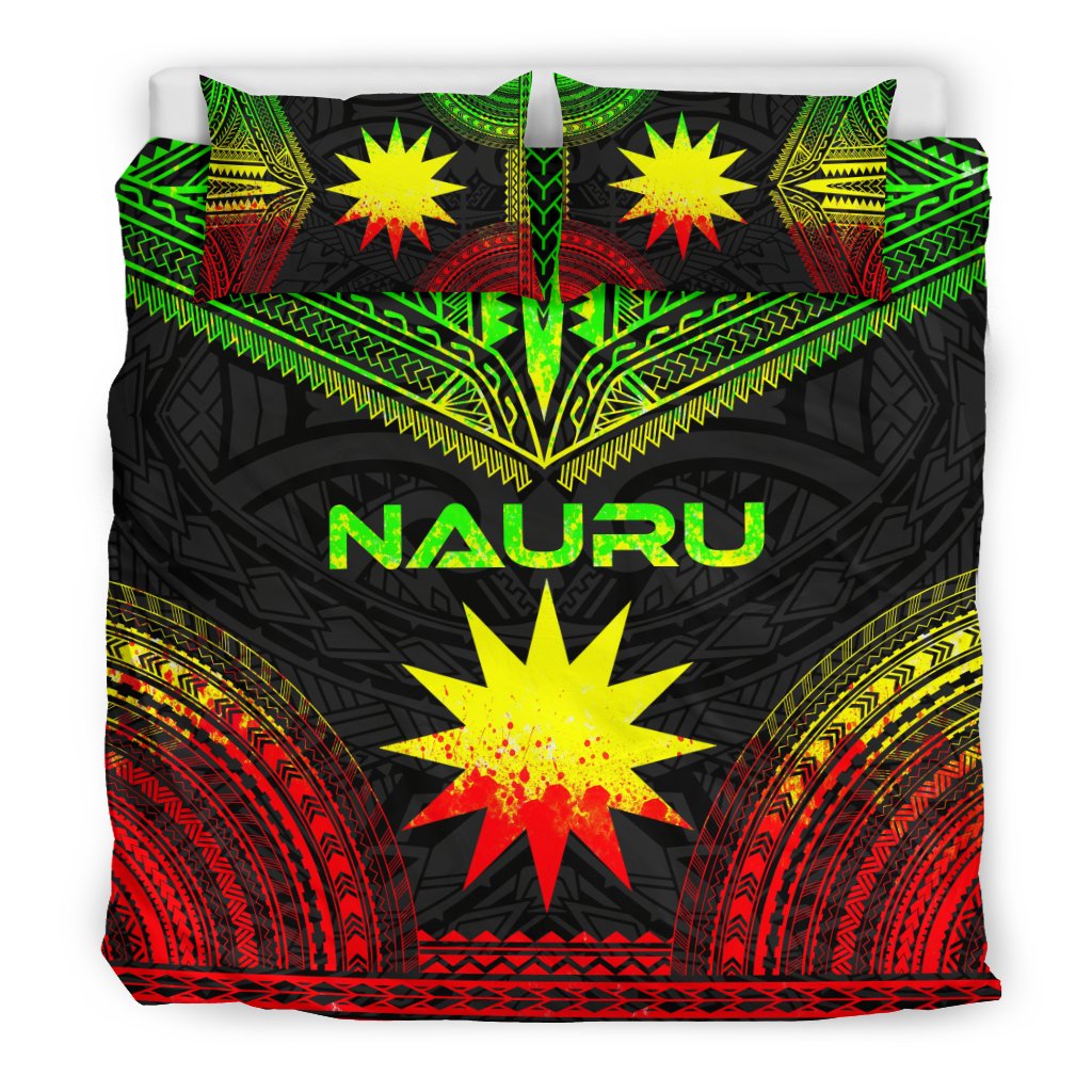Nauru Polynesian Chief Duvet Cover Set - Reggae Version - Polynesian Pride
