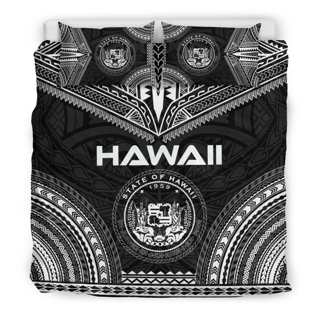 Hawaii Polynesian Chief Duvet Cover Set - Black Version - Polynesian Pride