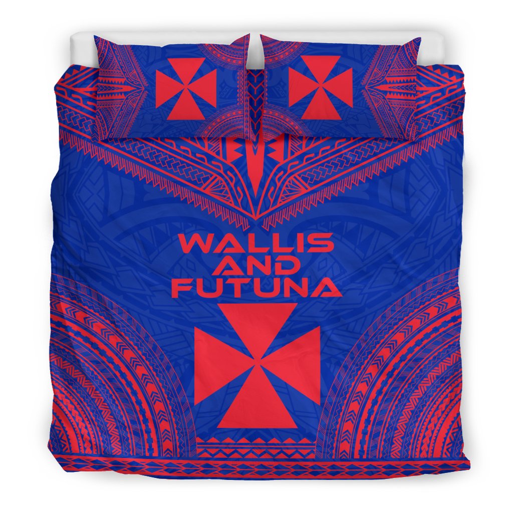 Wallis And Futuna Flag Polynesian Chief Duvet Cover Set - Polynesian Pride