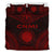 Northern Mariana Islands Polynesian Chief Duvet Cover Set - Red Version - Polynesian Pride