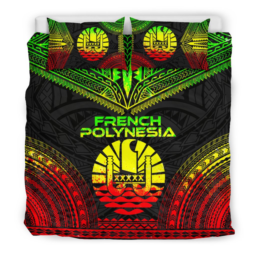 French Polynesia Polynesian Chief Duvet Cover Set - Reggae Version - Polynesian Pride