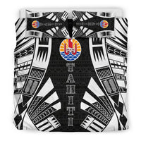 Tahiti Duvet Cover Set - Polynesian Tattoo Black - Polynesian Pride