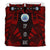 Federated States of Micronesia Duvet Cover Set - Polynesian Tattoo Red - Polynesian Pride