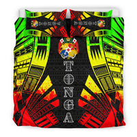 Tonga Duvet Cover Set - Polynesian Tattoo Reggae - Polynesian Pride