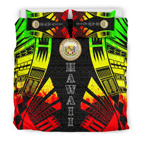 Hawaii Duvet Cover Set - Polynesian Tattoo Reggae - Polynesian Pride