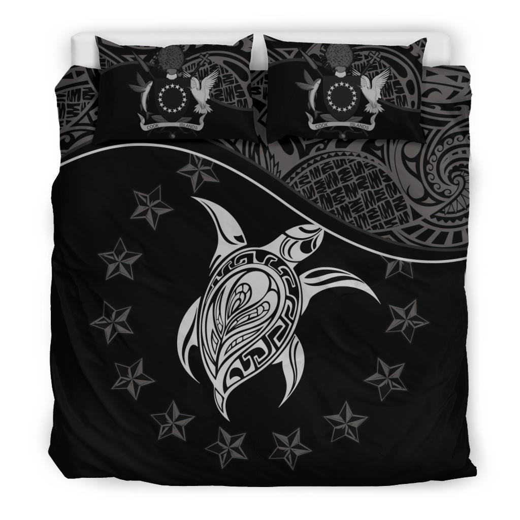 Cook Islands Bedding Set Black - Polynesian Pride