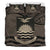 Kiribati Duvet Cover Set - Kiribati Flag & Coat Of Arms Brown Brown - Polynesian Pride