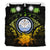 Marshall Island Duvet Cover Set - Marshall Island Seal & Reggae Hibiscus Art - Polynesian Pride