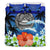 American Samoa Bedding Set Coat Of Arms Hibiscus - Polynesian Pride