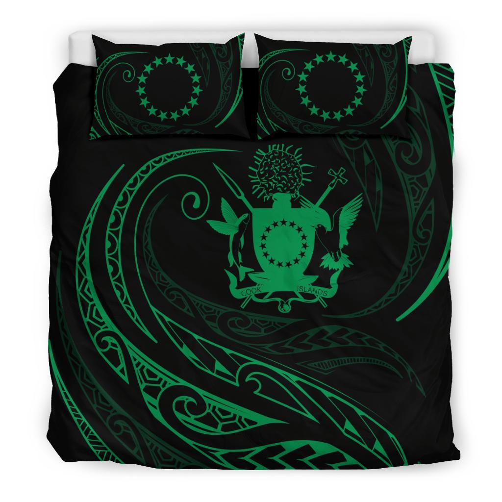 Cook Islands Bedding Set - Green - Frida Style - Polynesian Pride