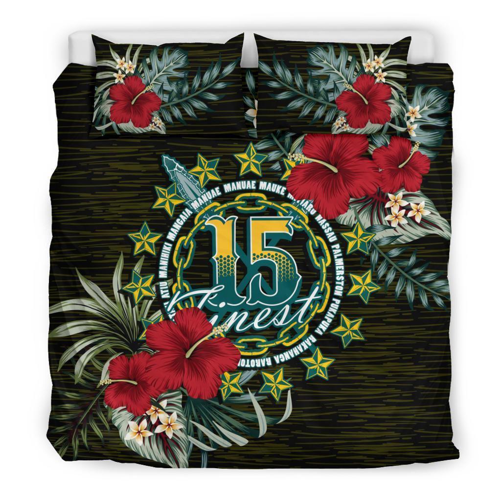 Cook Islands Bedding Set - Special Hibiscus Black - Polynesian Pride