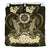 Polynesian Duvet Cover Set - Hawaii Bedding Set Shark Polynesia Compass Plumeria Gold Gold - Polynesian Pride
