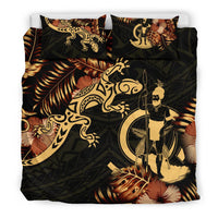 Polynesian Duvet Cover Set - Vanuatu Duvet Cover Set Lizrad Lucky - Polynesian Pride