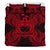 Polynesian Bedding Set - Samoa Duvet Cover Set Map Red - Polynesian Pride