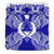 Polynesian Bedding Set - Pohnpei Duvet Cover Set Map Blue - Polynesian Pride