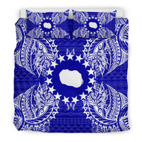 Polynesian Bedding Set - Cook Islands Duvet Cover Set Map Blue - Polynesian Pride