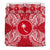 Polynesian Bedding Set - Chuuk Duvet Cover Set Map Red White - Polynesian Pride